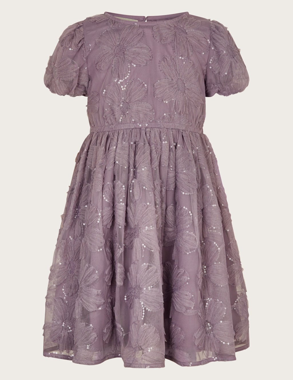 Sequin Flower Occasion Dress (3-13 Yrs)