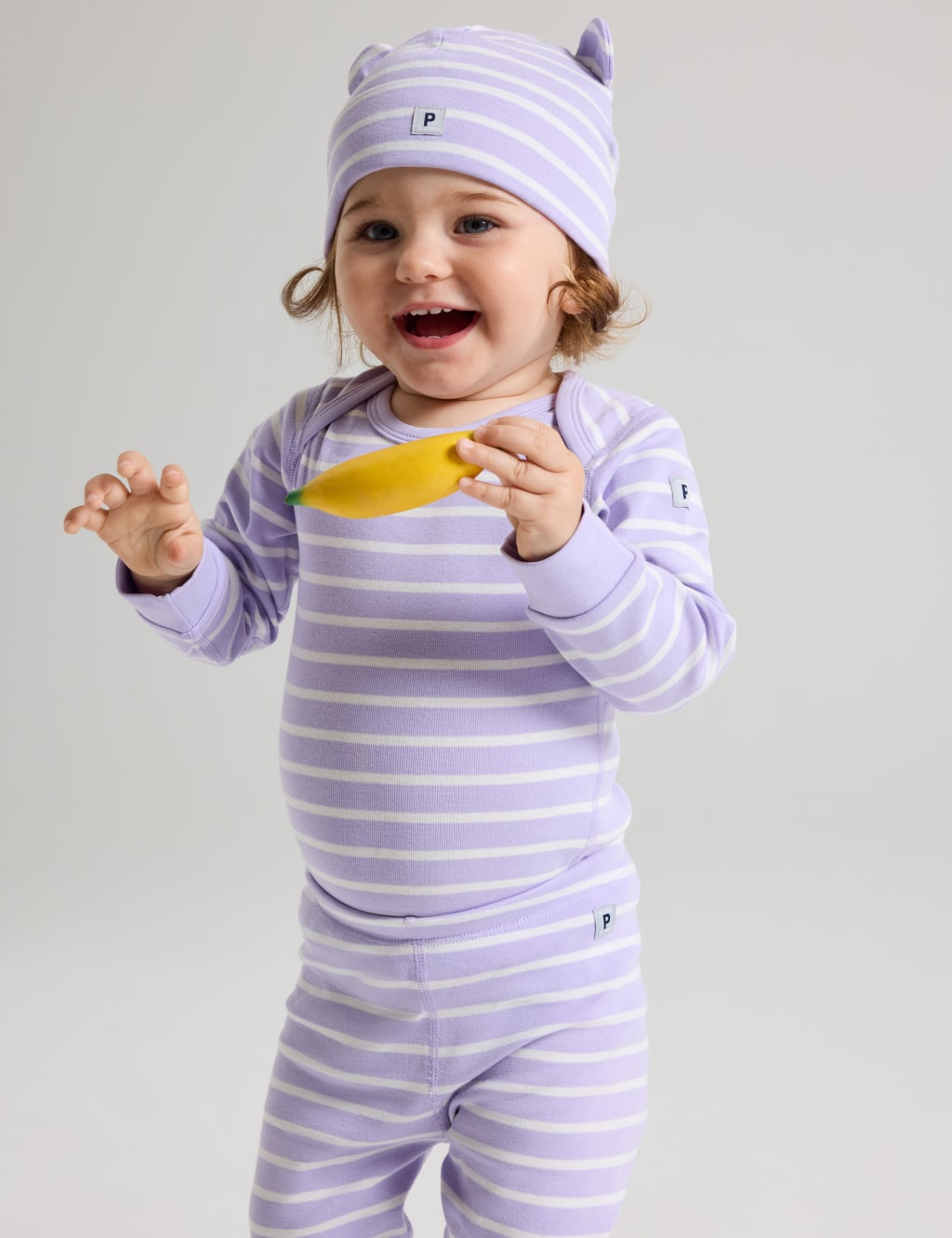 Pure Cotton Striped Bodysuit (1-24 Mths)