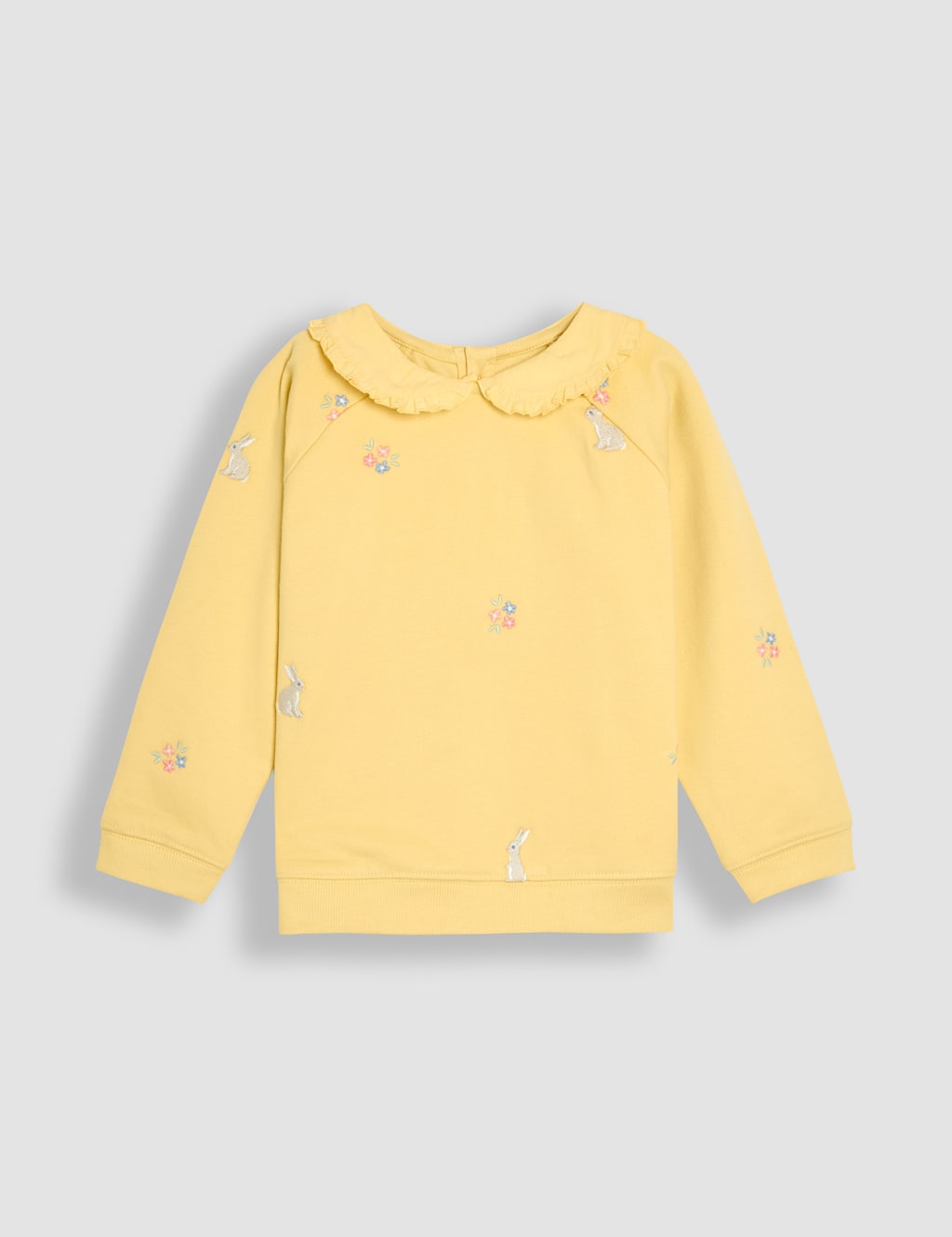 Pure Cotton Embroidered Bunny Sweatshirt (6 Mths - 5 Yrs)