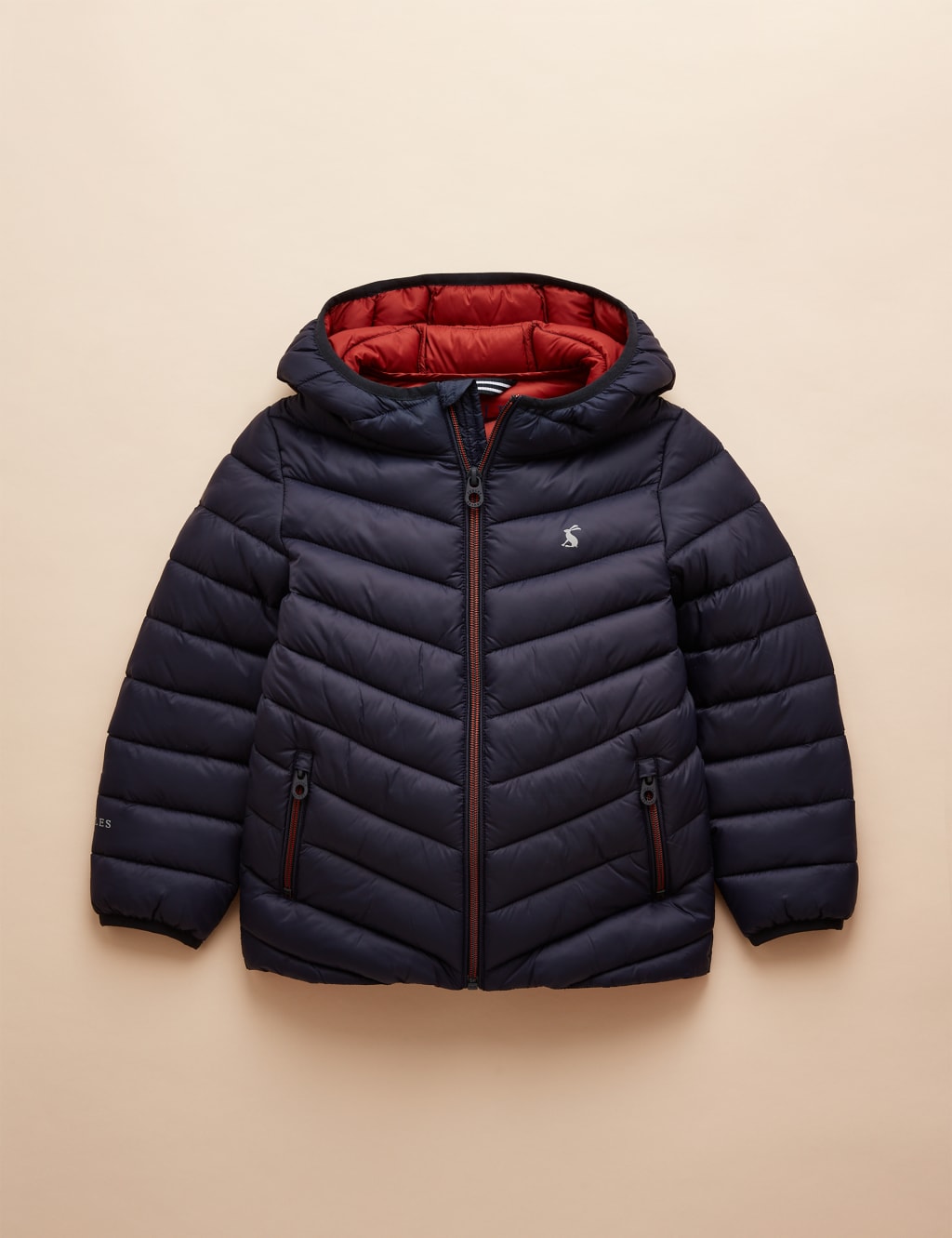 Joules Boys Showerproof Hooded Padded Puffer Jacket (3-11 Yrs) - 9-10Y - Navy, Navy