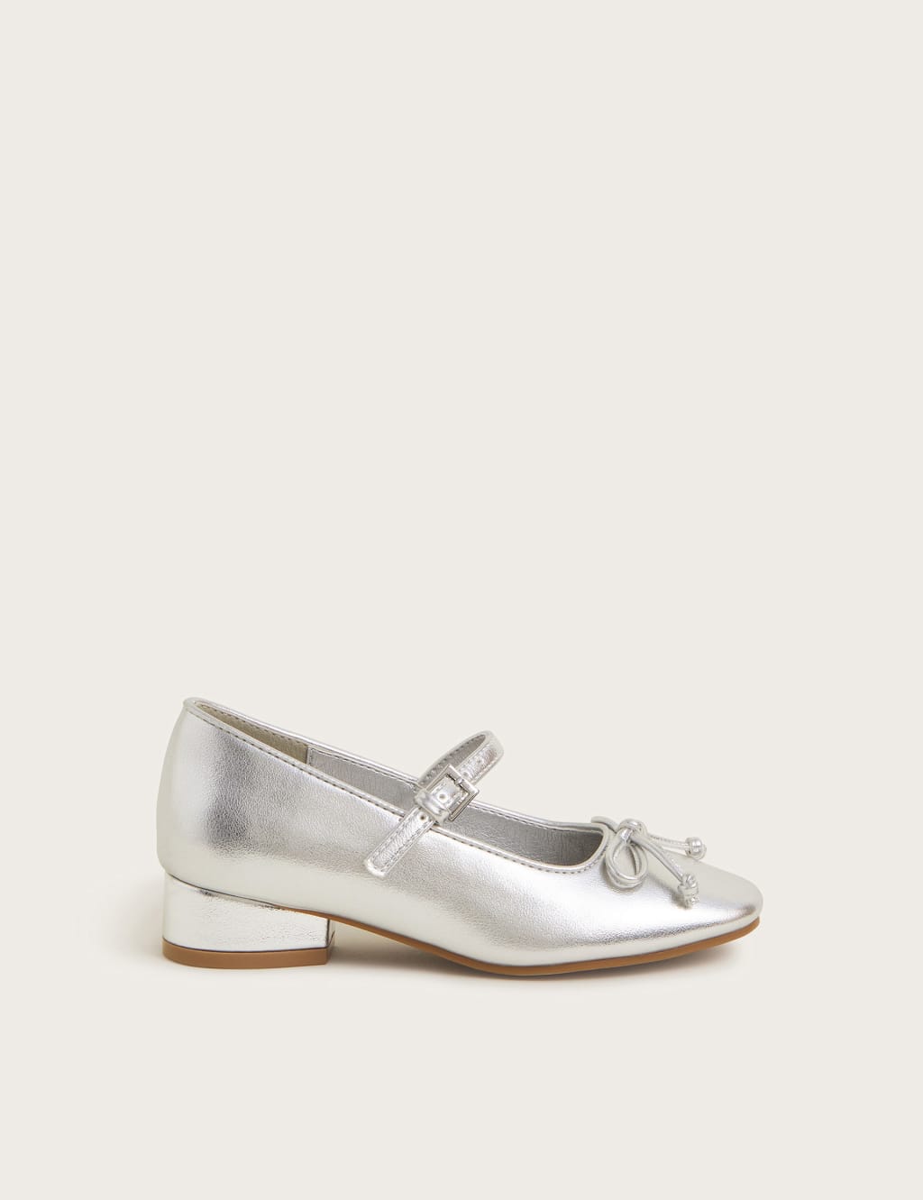 Kids' Metallic Mary Jane Shoes (7 Small - 4 Large)