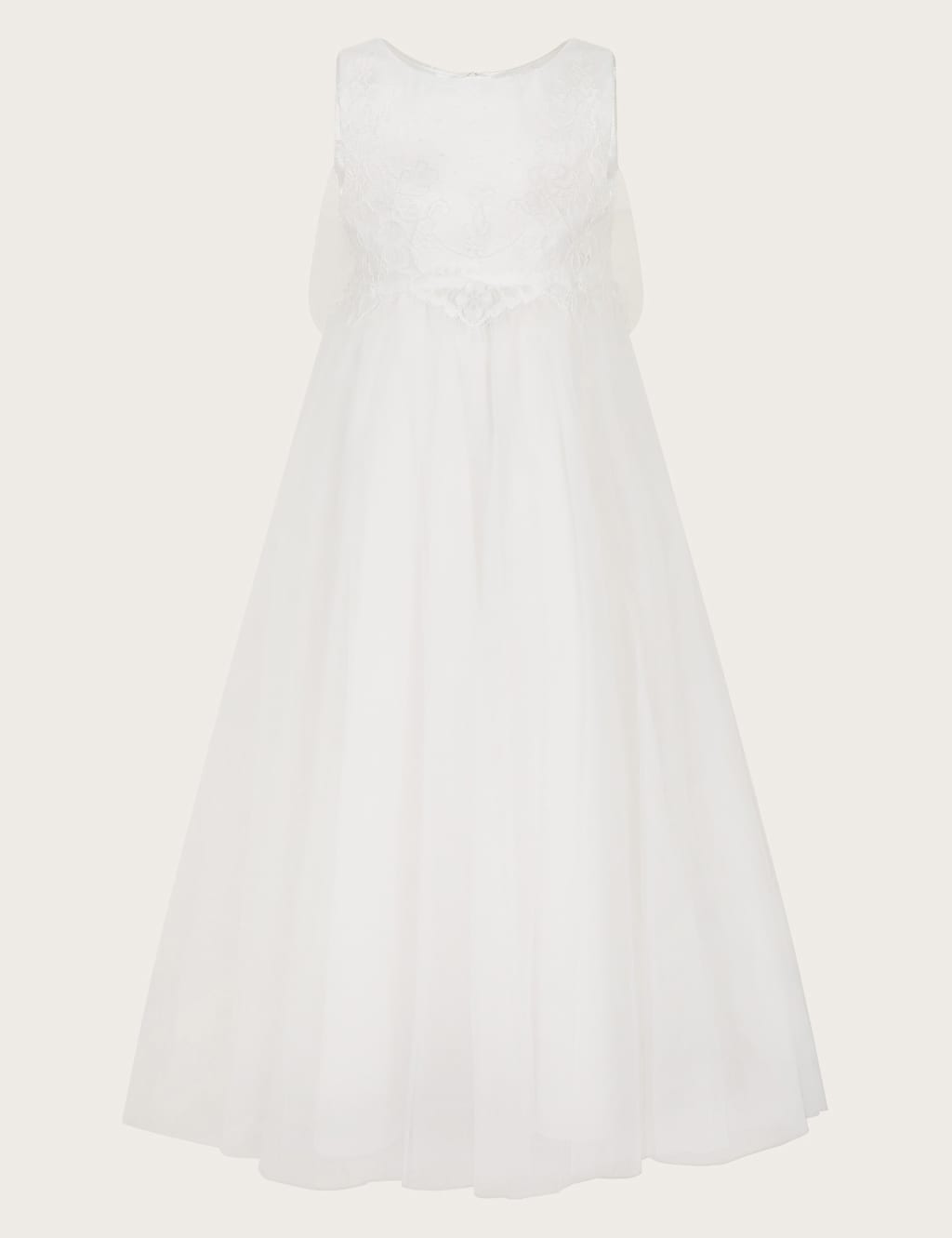 Monsoon Girls Lace Bridesmaid Dress (3-13 Yrs) - 12-13 - Ivory, Ivory