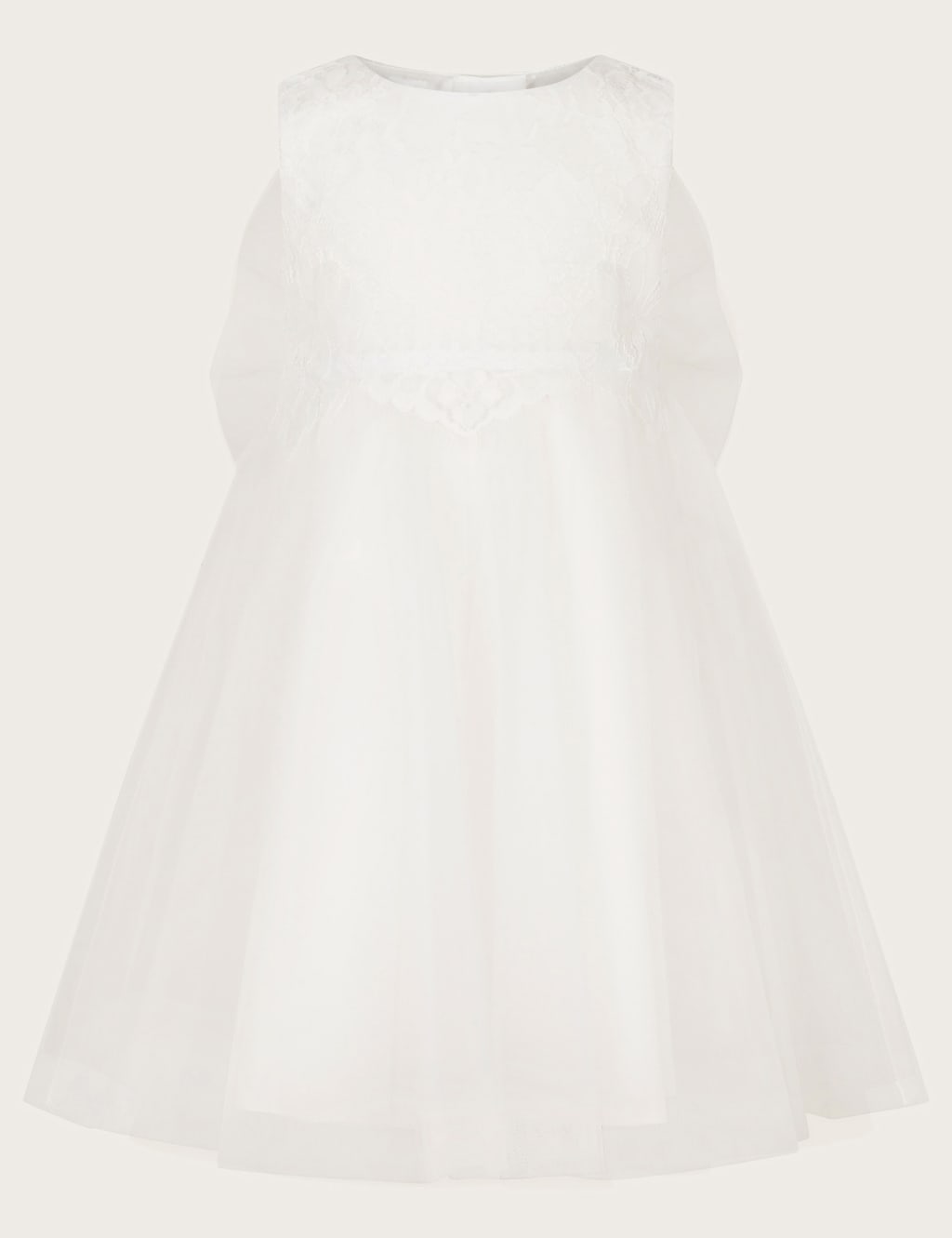 Oversized Bow Sleeveless Dress (0-3 Yrs)