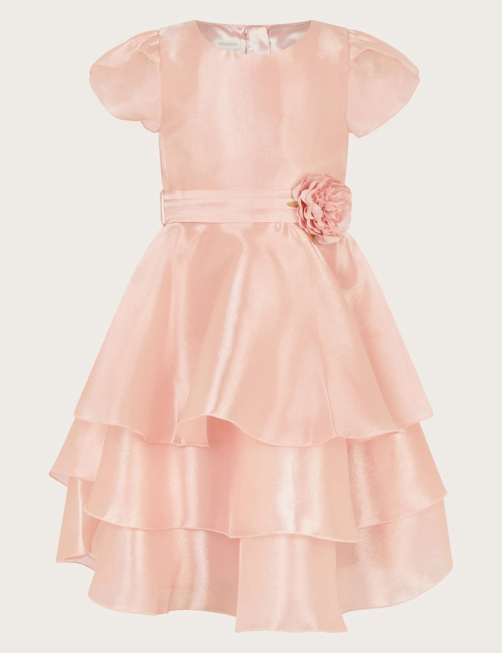 Floral Belted Tiered Dress (3-13 Yrs)