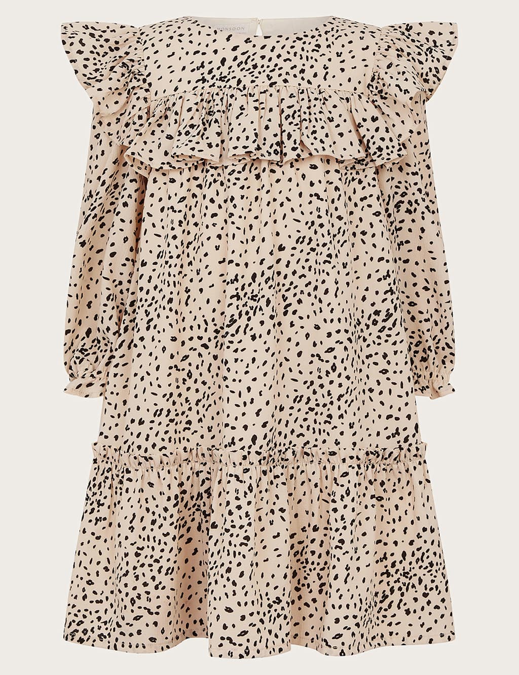 Animal Print Ruffle Dress (3-13 Yrs)