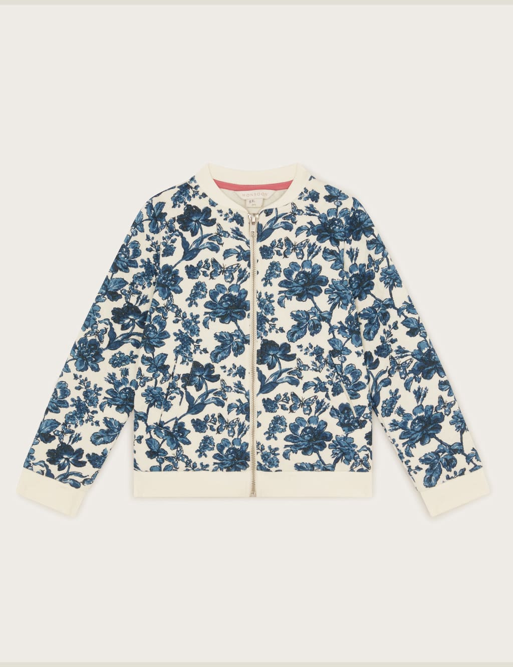 Pure Cotton Floral Quilted Bomber (3-13 Yrs)