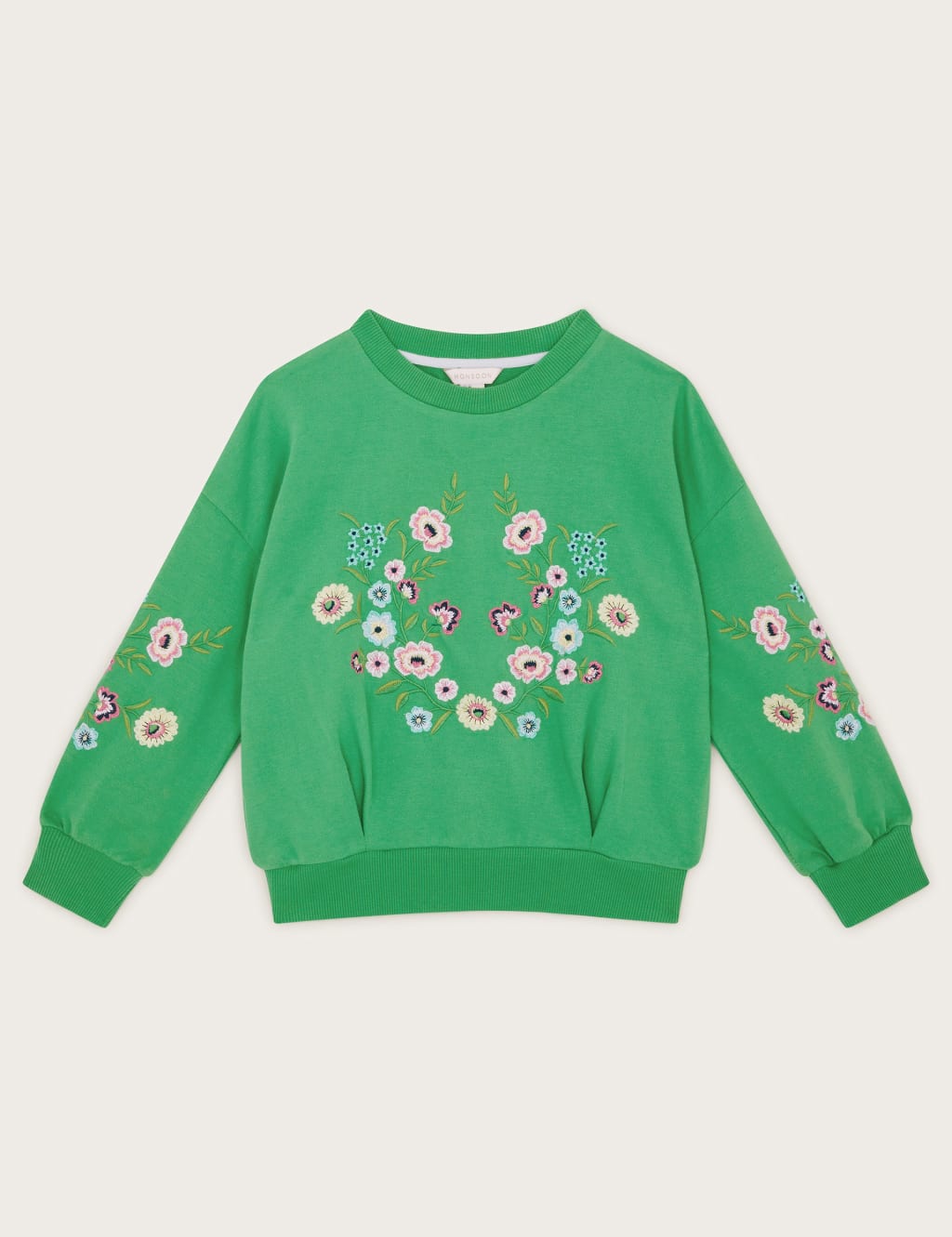 Pure Cotton Floral Sweatshirt (3-13 Yrs)