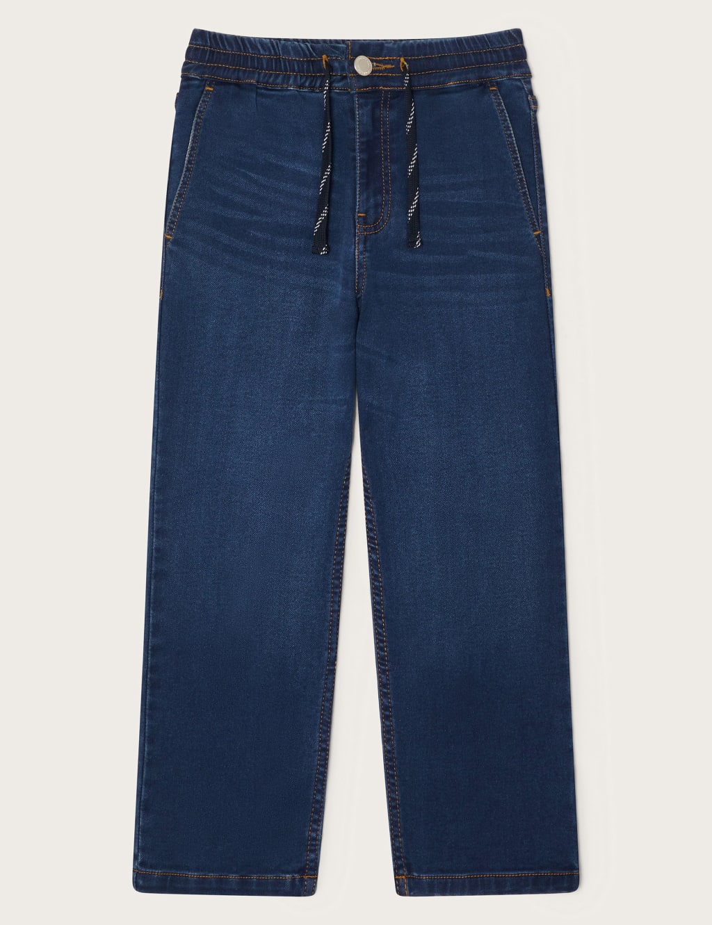Monsoon Boys Cotton Rich Jeans (2-13 Yrs) - 7 - Blue, Blue