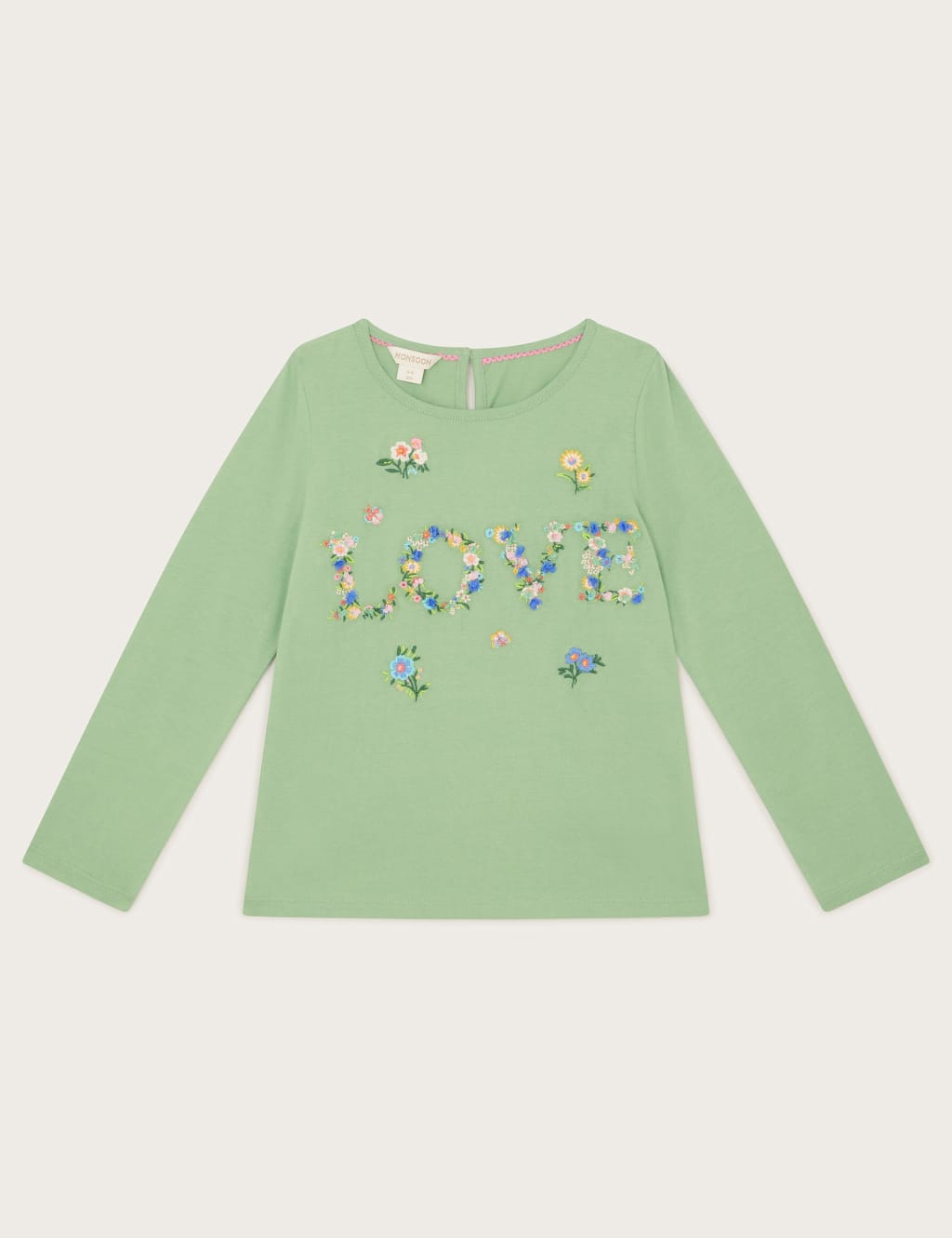 Pure Cotton Floral Slogan Top (3-13 Yrs)