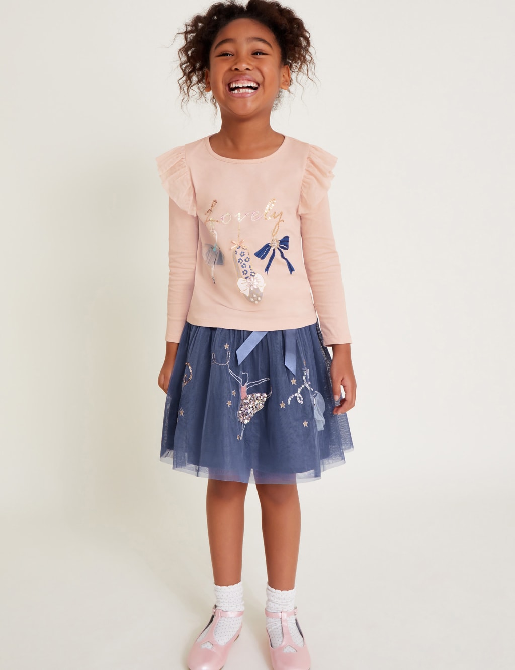Long Sleeve Lovely Sequin Top (3-13 Yrs)