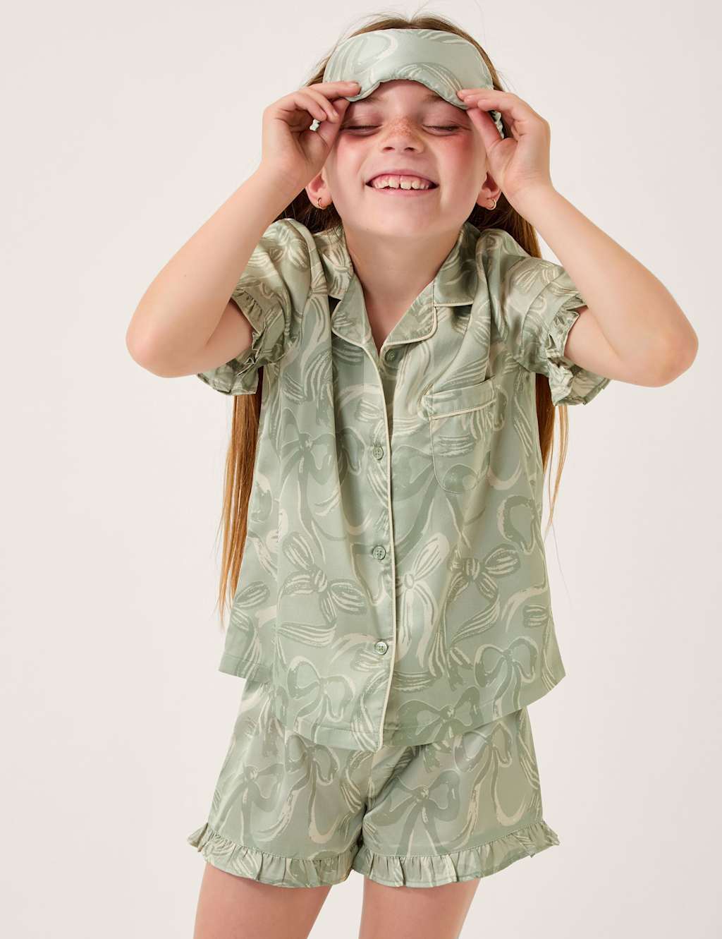 Monsoon Patterned Pyjama Set (5-13 Yrs) Green Mix