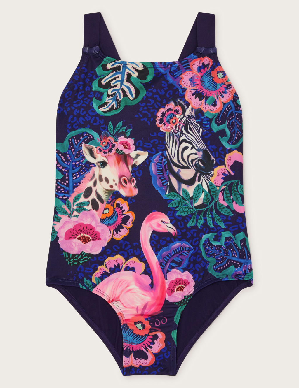 Wild Animals Print Swimsuit (3-15 Yrs)