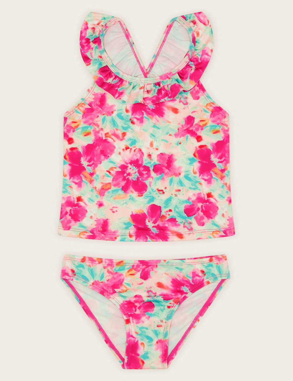 2pc Tropical Floral Tankini (3-13 Yrs)