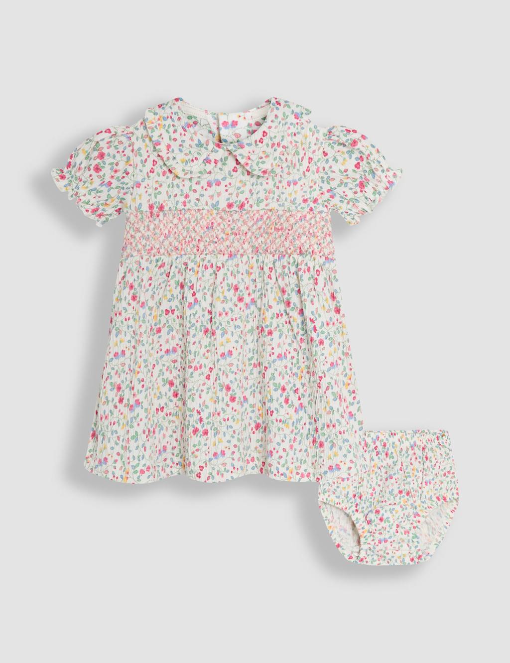 2pc Pure Cotton Ditsy Floral Dress (0-2 Yrs)