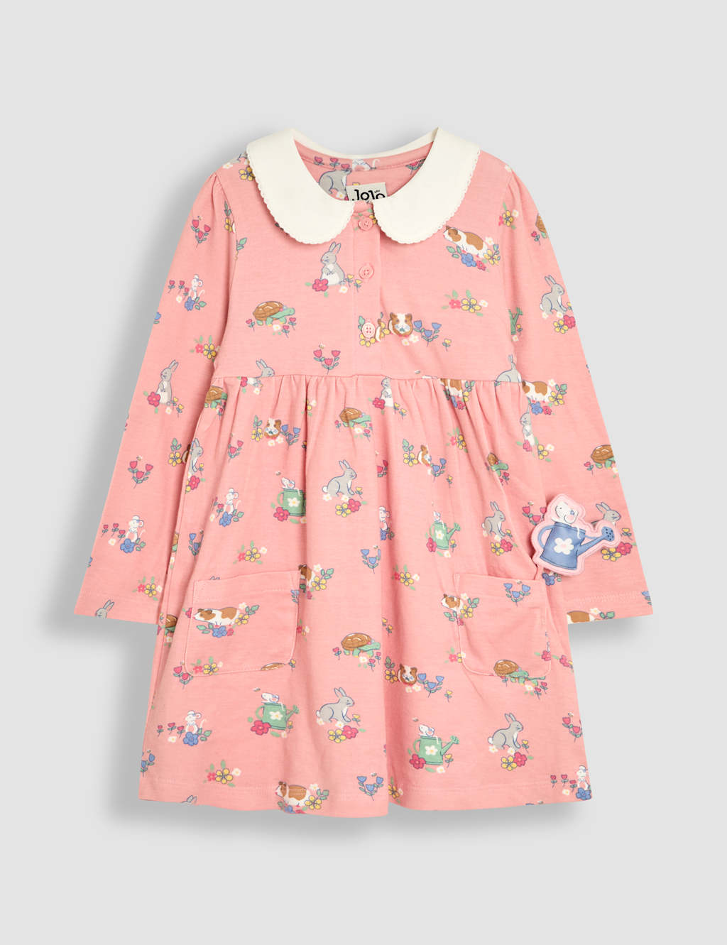 Pure Cotton Guinea Pig Print Dress (6 Mths-5 Yrs)