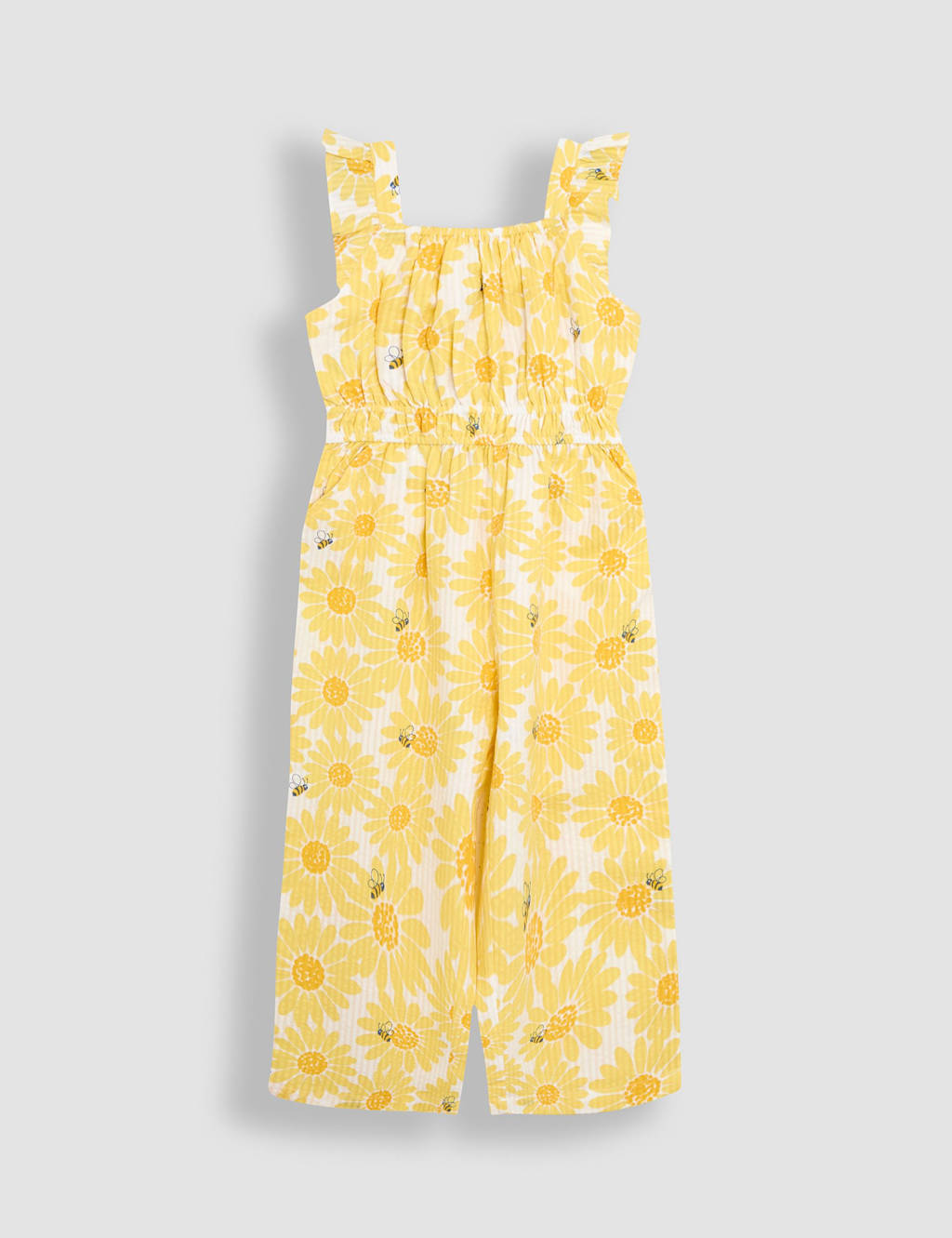 Pure Cotton Floral Frill Jumpsuit (6 Mths - 7 Yrs)