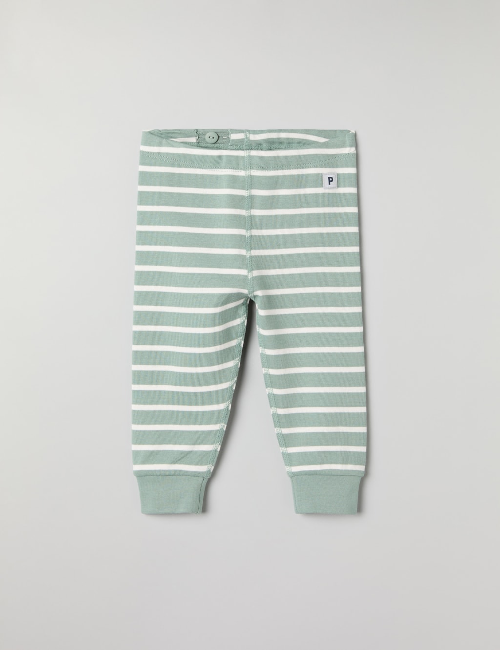 Pure Cotton Striped Leggings (1-12 Mths)