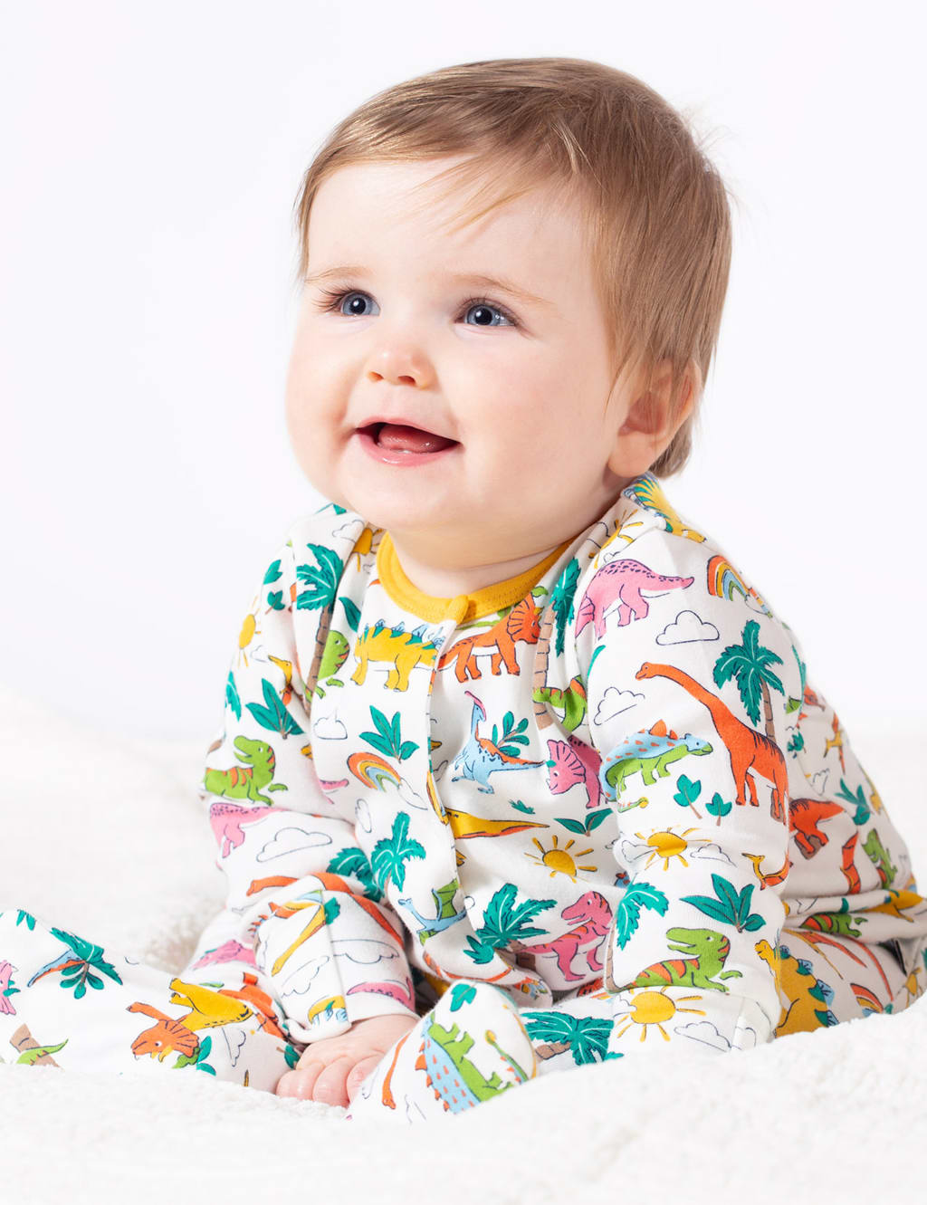 Pure Cotton Dinosaur Romper (0-18 Mths)