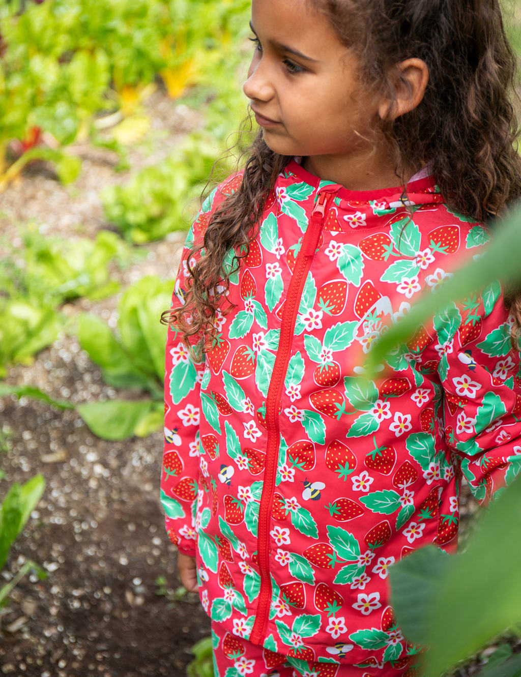 Hooded Strawberry Raincoat (1-10 Yrs)