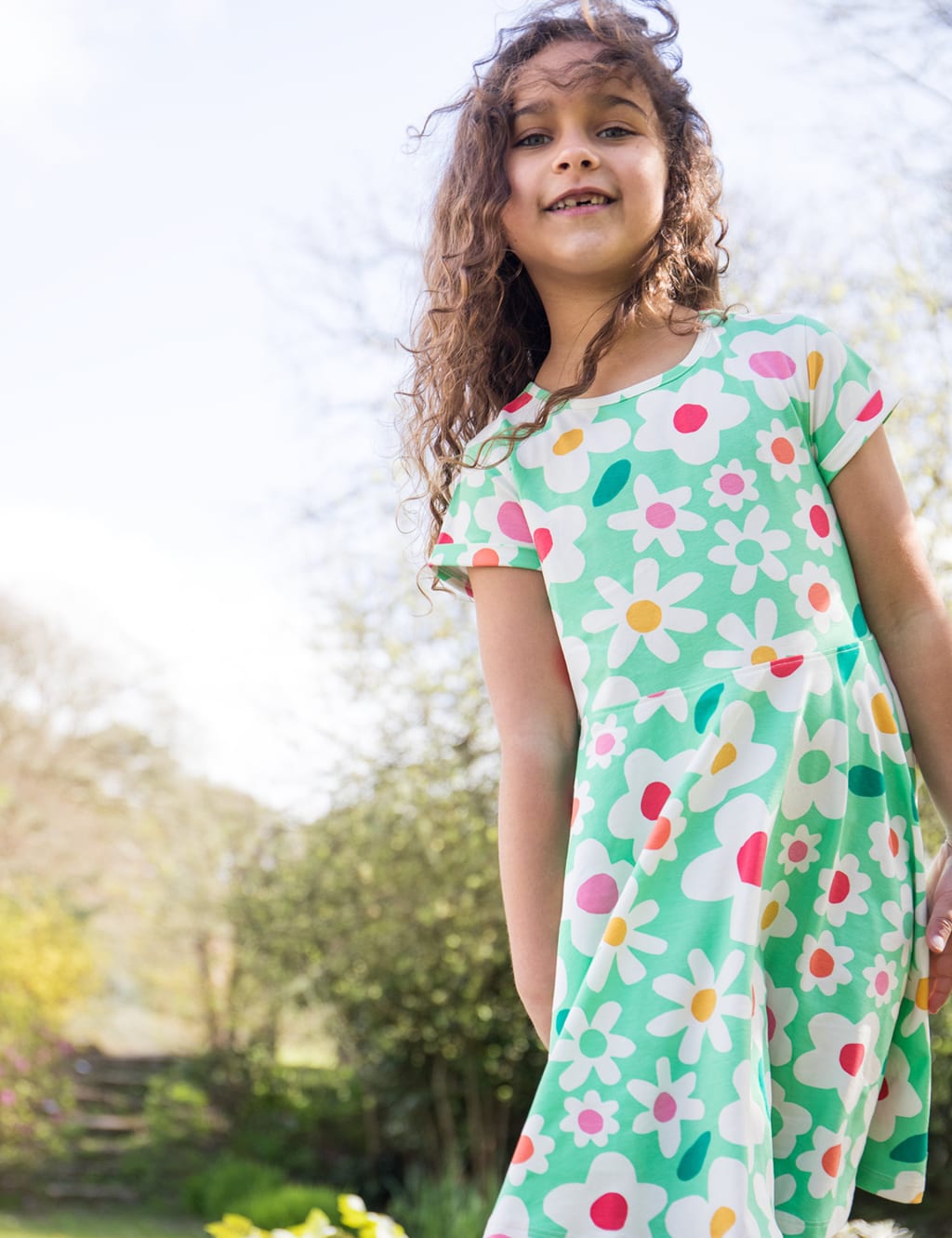 Cotton Rich Floral Dress (2-10 Yrs)