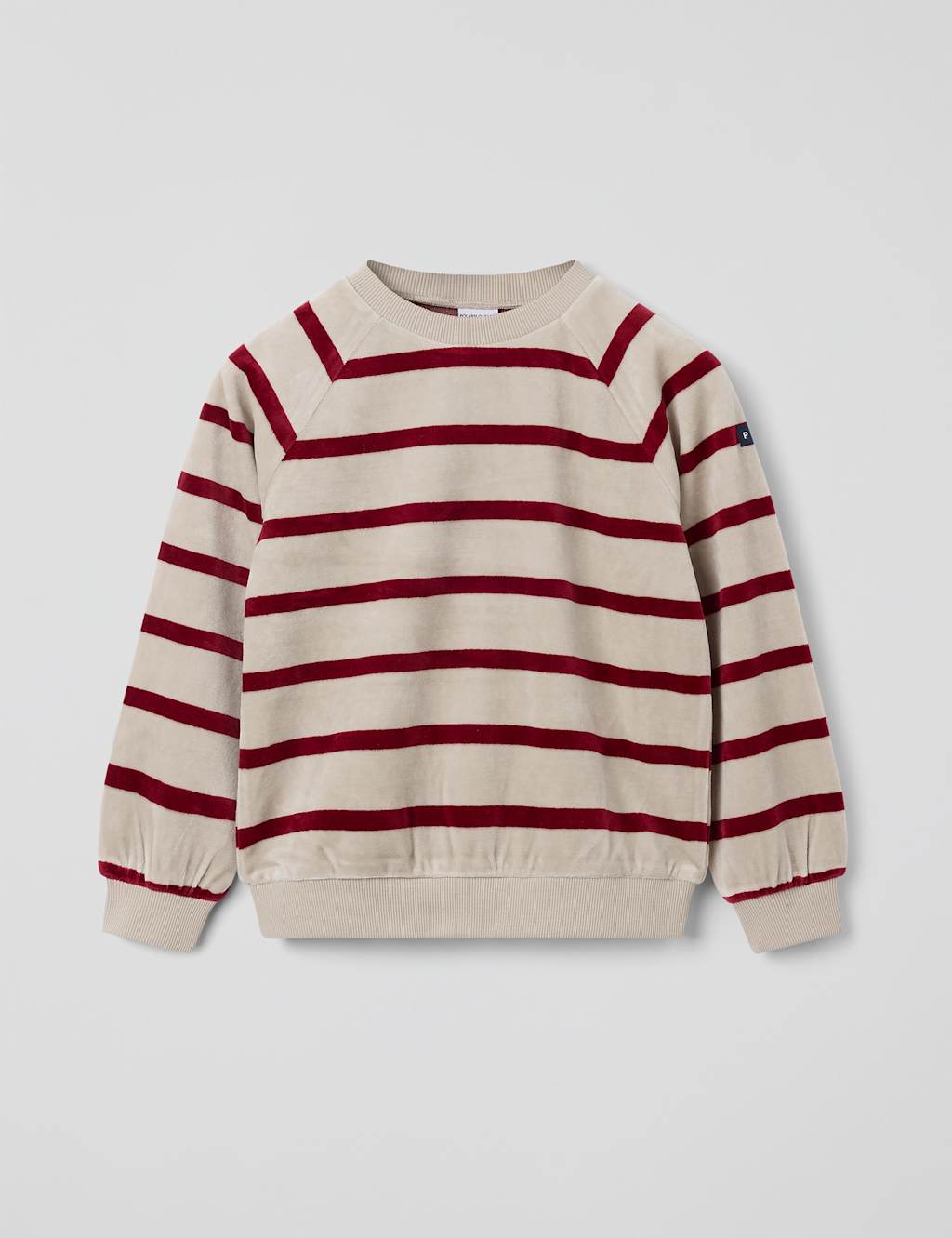 Polarn O. Pyret Cotton Rich Striped Jumper (12 Mths - 9 Yrs) Beige Mix