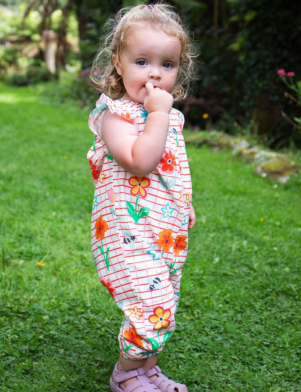 Pure Cotton Floral Playsuit (0-24 Mths)