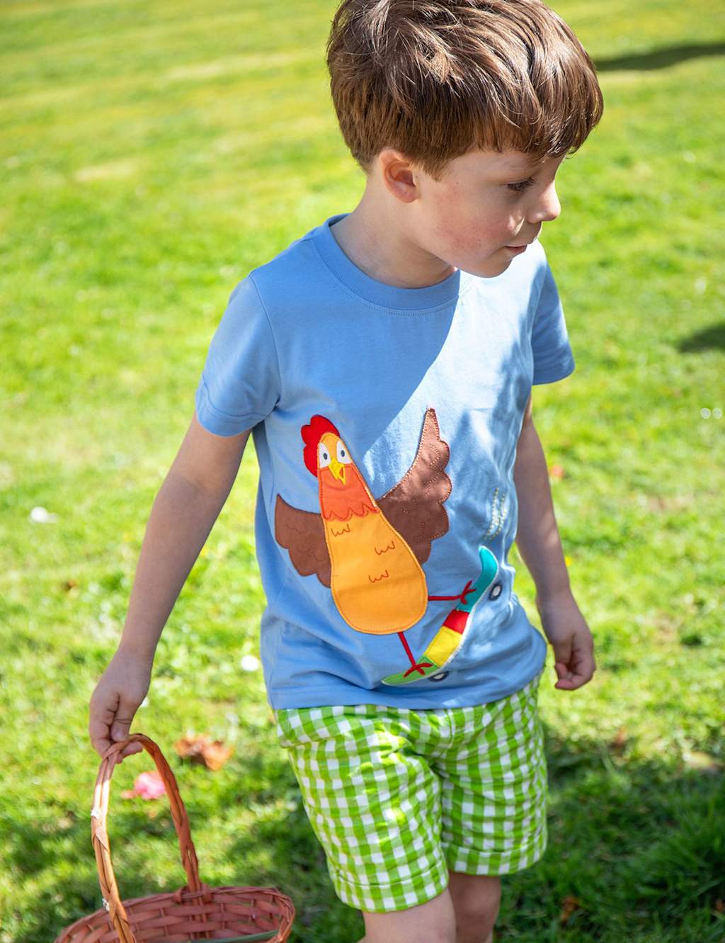 Pure Cotton Chicken Applique T-Shirt (2-10 Yrs)