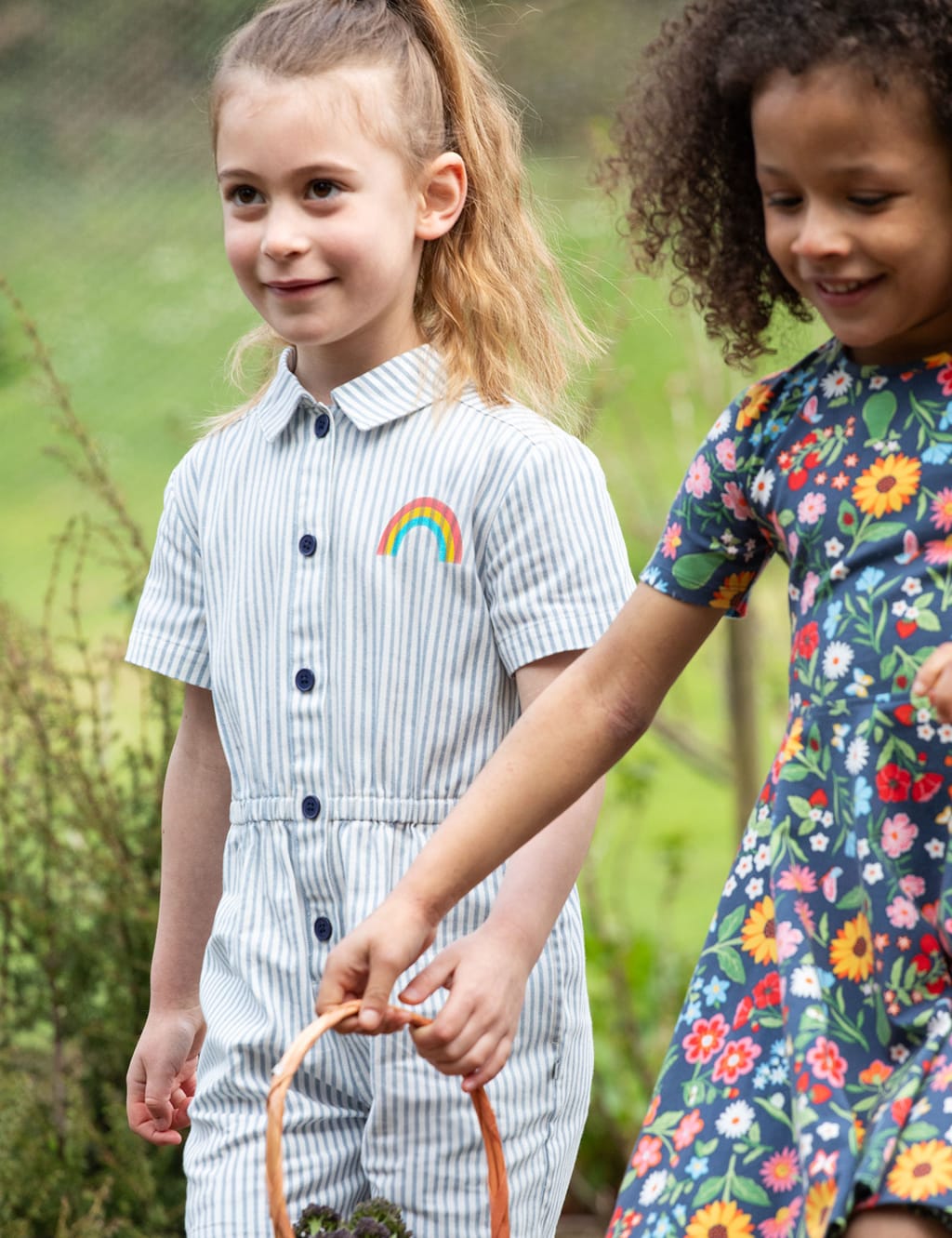 Pure Cotton Striped Jumpsuit (2-10 Yrs)