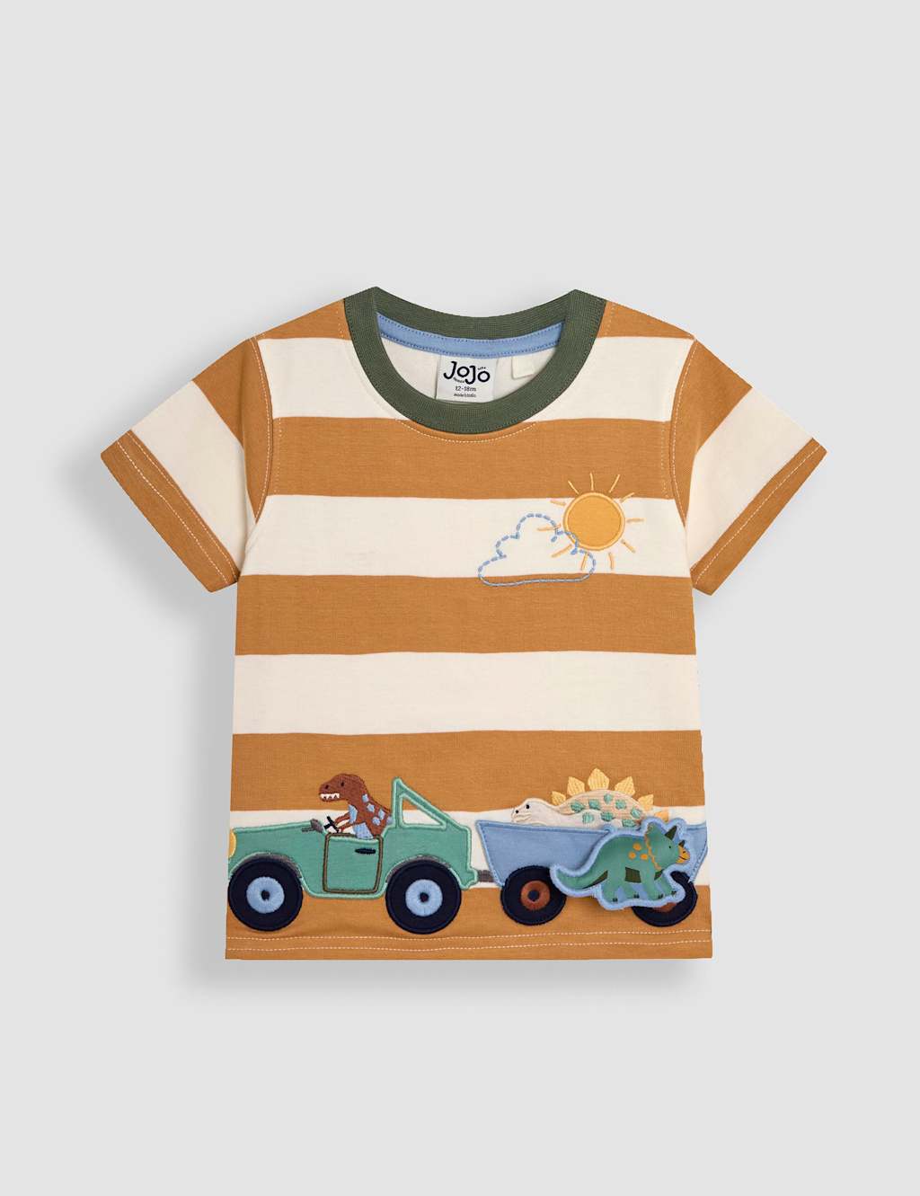 Pure Cotton T-Rex Appliqué T-Shirt (1-5 Yrs)