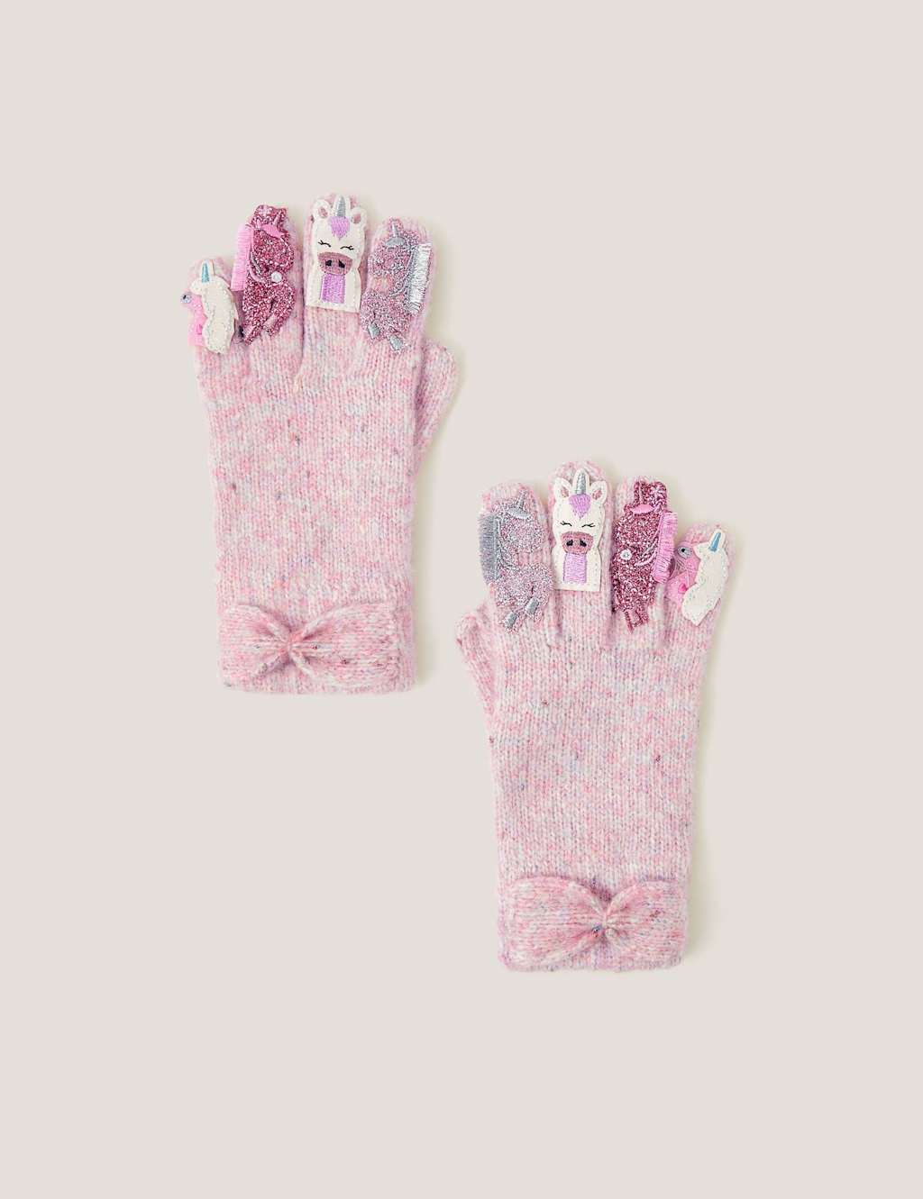 Monsoon Kids' Unicorn Gloves (3-13 Yrs) Pink