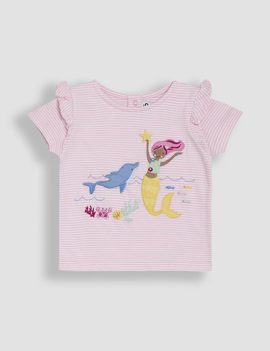 Pure Cotton Mermaid Appliqué T-Shirt (6 Mths-5 Yrs)