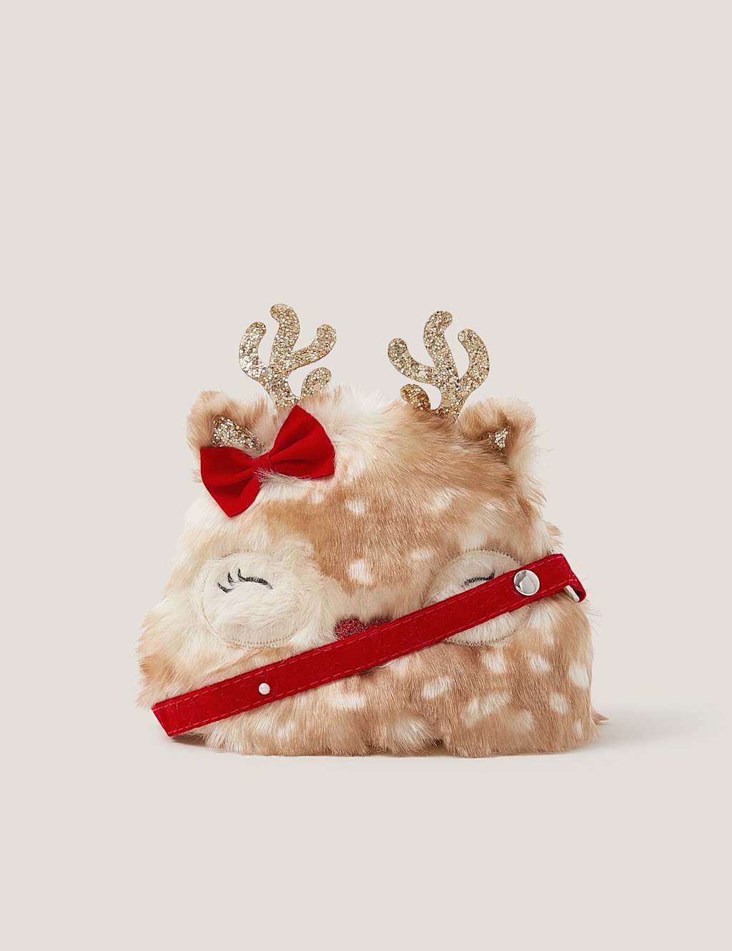 Monsoon Kids' Fluffy Reindeer Bag Multi