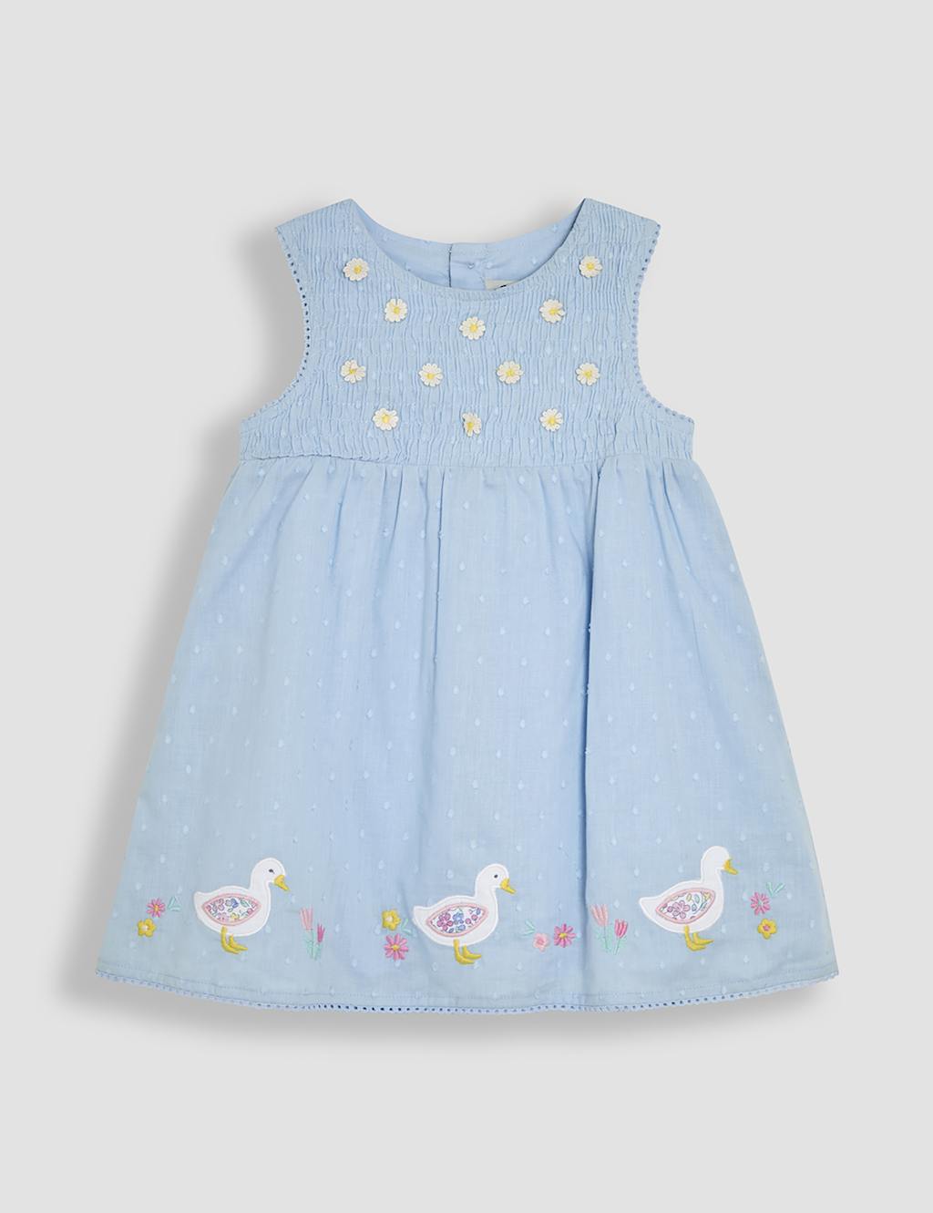 Pure Cotton Duck Dress (0-24 Mths)