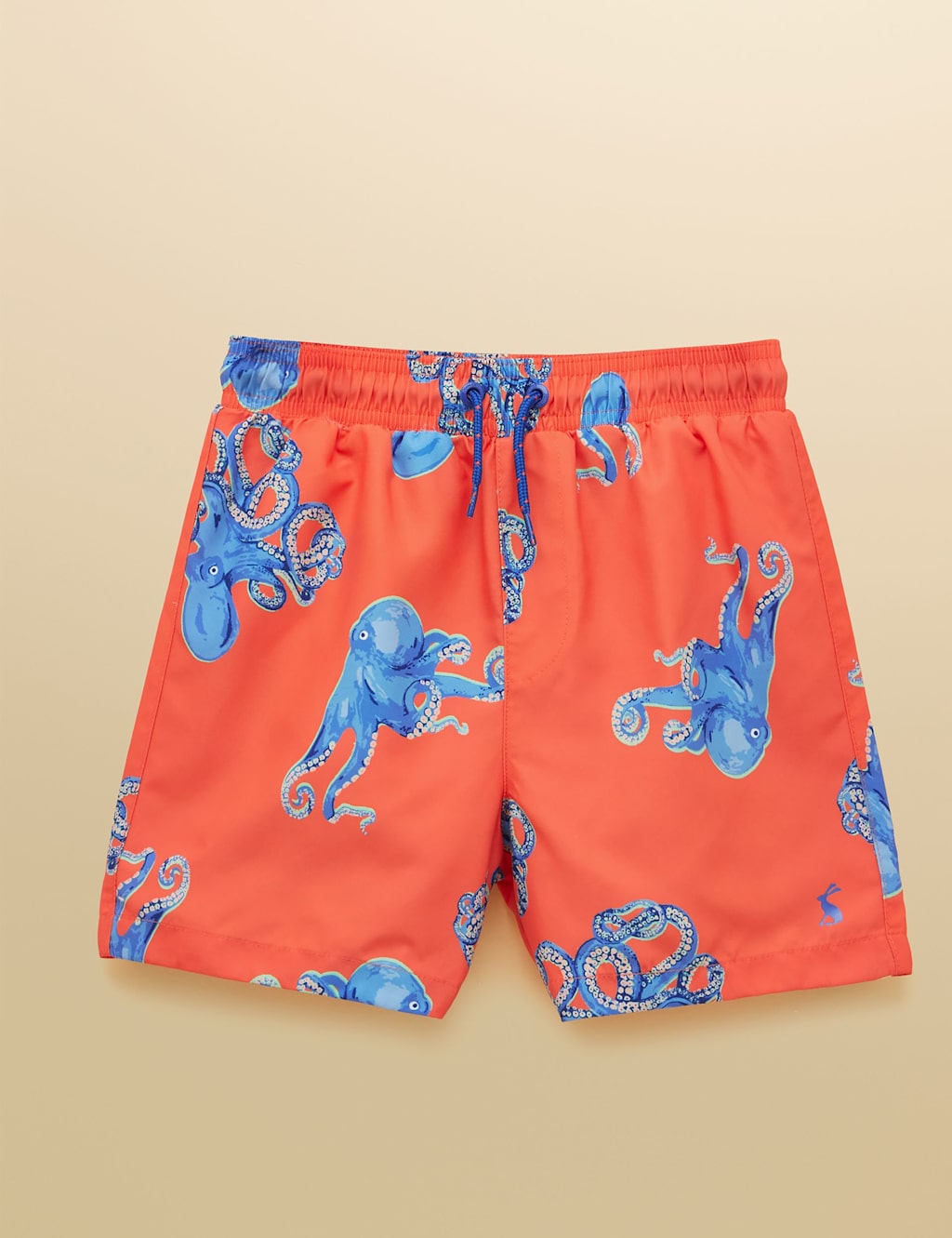 Joules Boys Octopus Print Swim Shorts (1-10 Yrs) - 1 Years - Orange Mix - Available at M&S