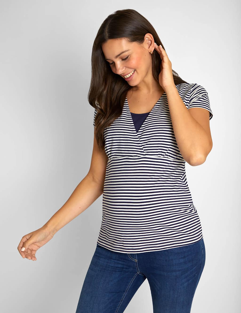 2pk V-Neck Maternity & Nursing T-Shirts