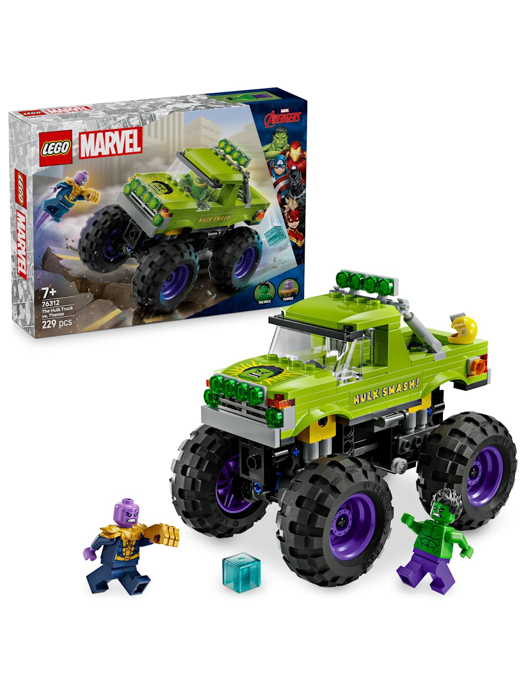LEGO® Marvel The Hulk Truck vs. Thanos Set 76312 (7+ Yrs)