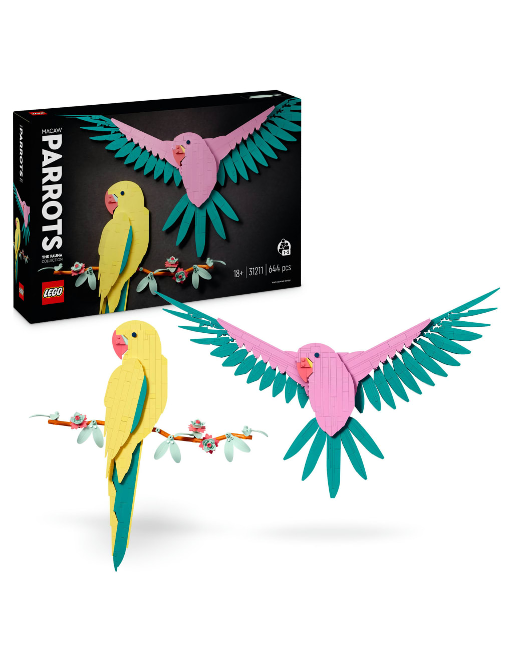 LEGO® Art The Fauna Collection Macaw Parrots 31211 (18+ Yrs)