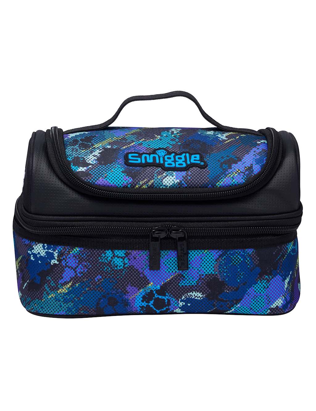 Smiggle Kids' Football Print Lunch Box Black Mix