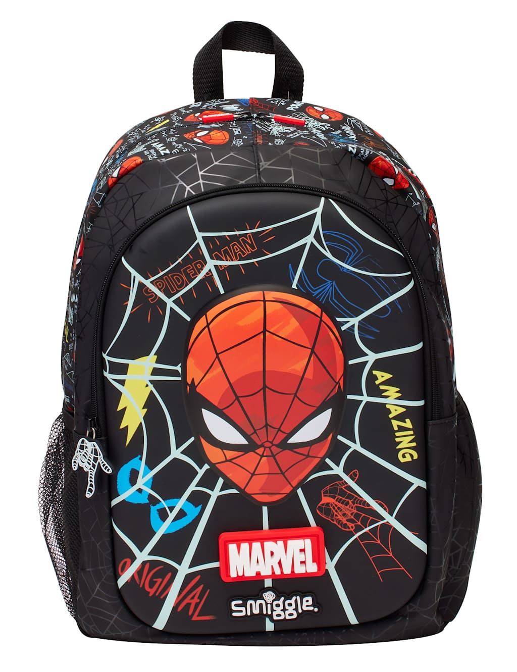 Smiggle Kids' Spider-Man Backpack Black Mix