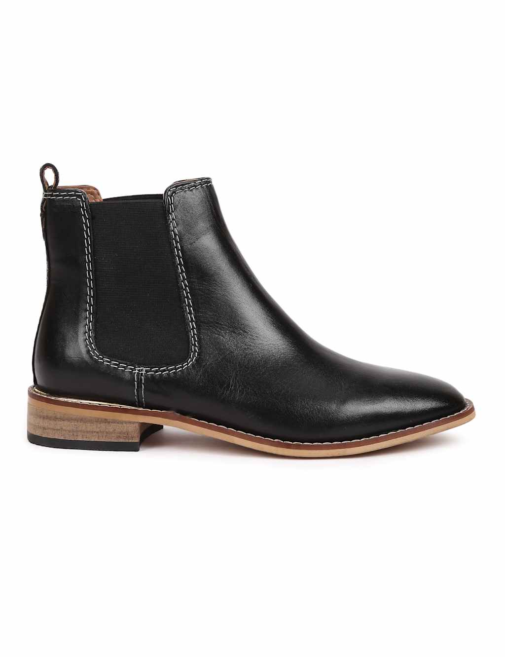 M&S Side Panel Chelsea Boot Black
