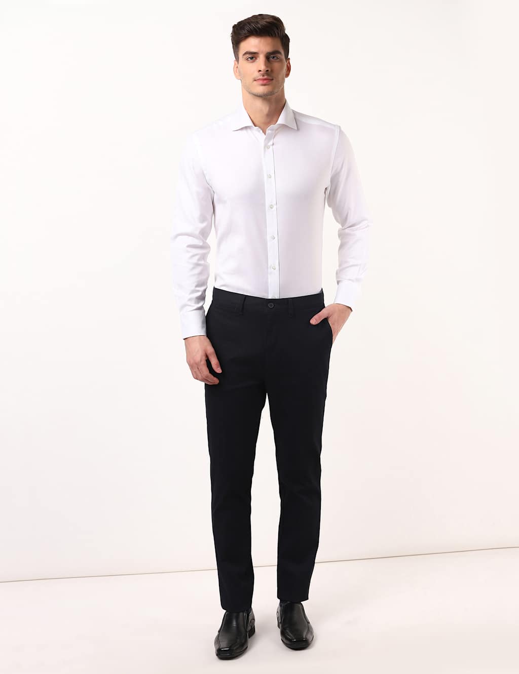Blue Harbour Slim Fit BH Printed Chinos Black Mix