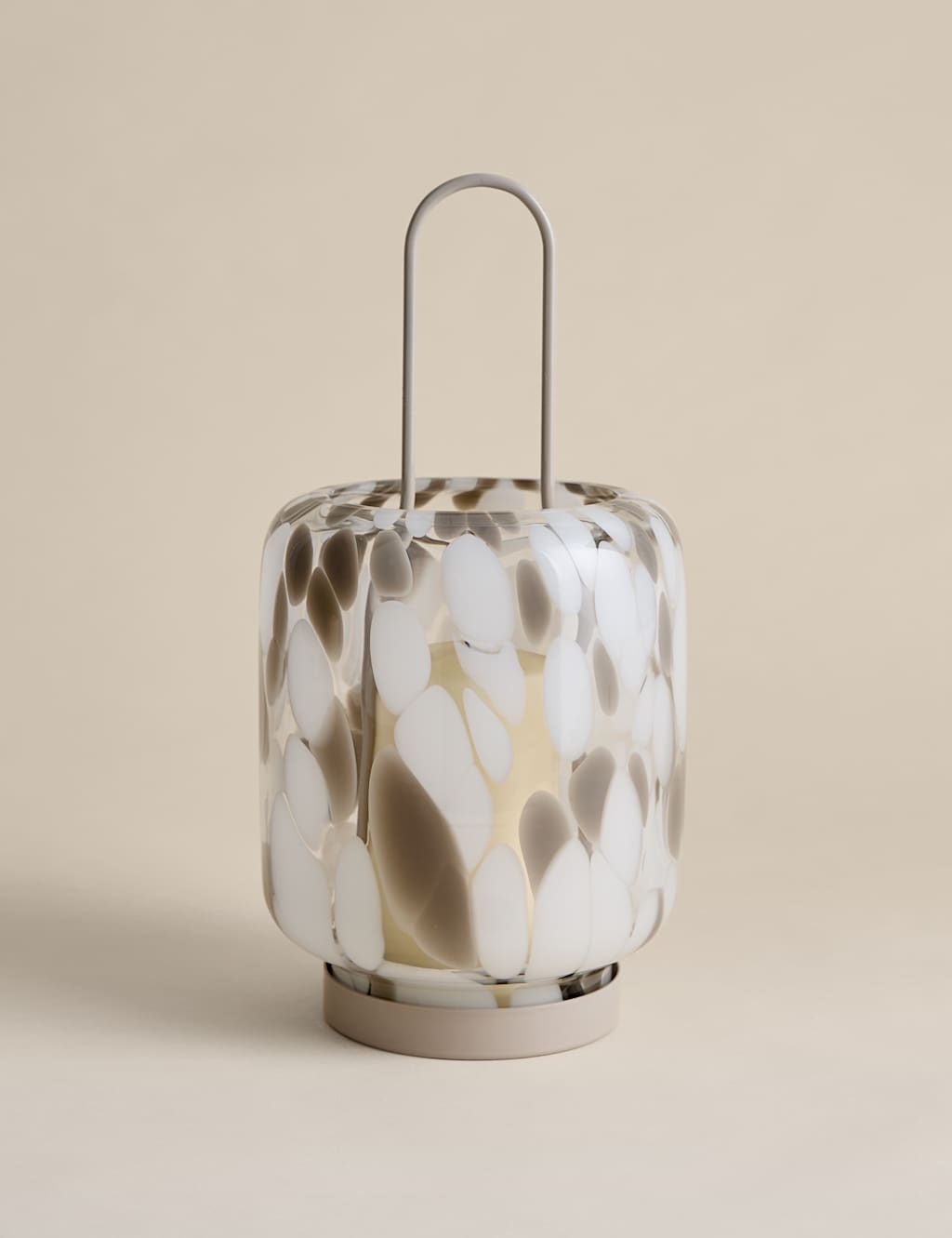 M&S Confetti Glass Lantern - Multi