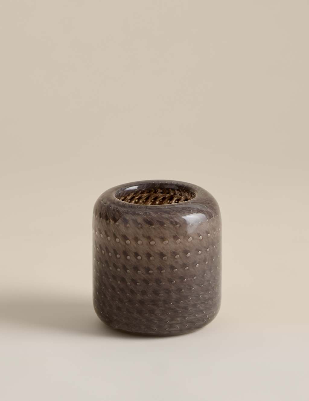 M&S Bubble Decorative Glass Tealight Holder - Neutral