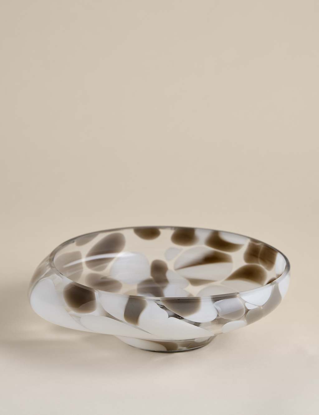 M&S Medium Confetti Glass Centrepiece - Multi