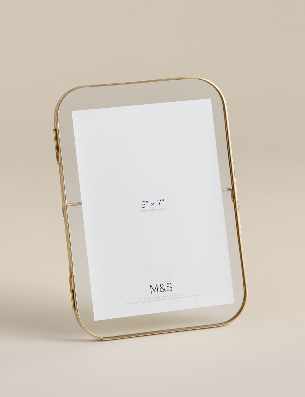 M&S Rounded Photo Frame 5x7 inch - Gold