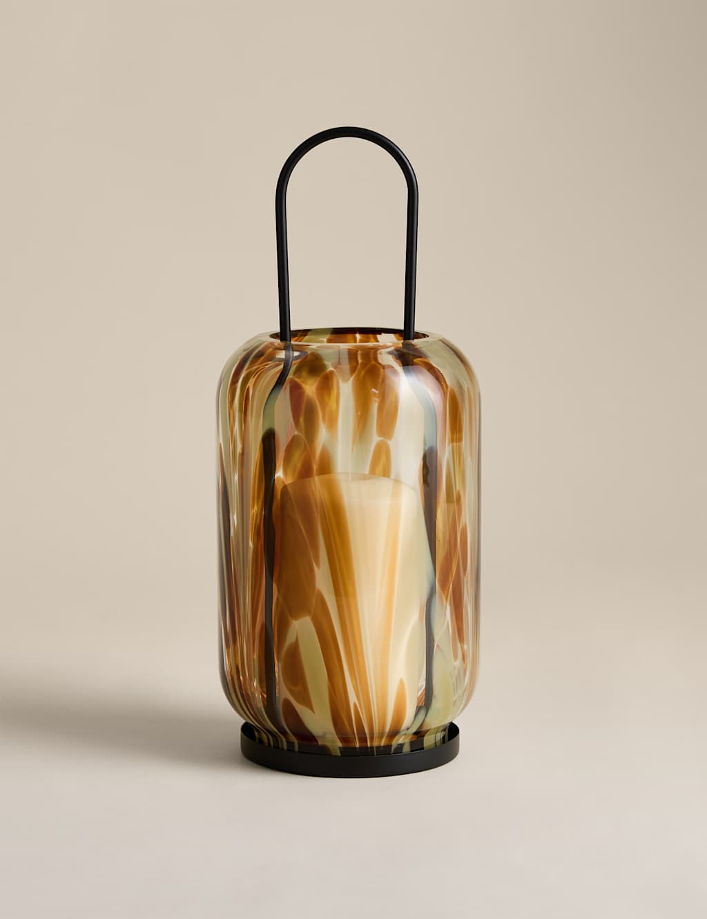 M&S Glass Confetti Lantern - Multi