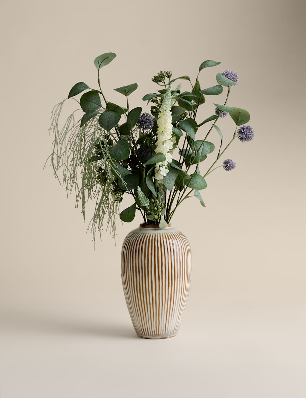 M&S Artificial Flower Arrangement with Vase - Multi