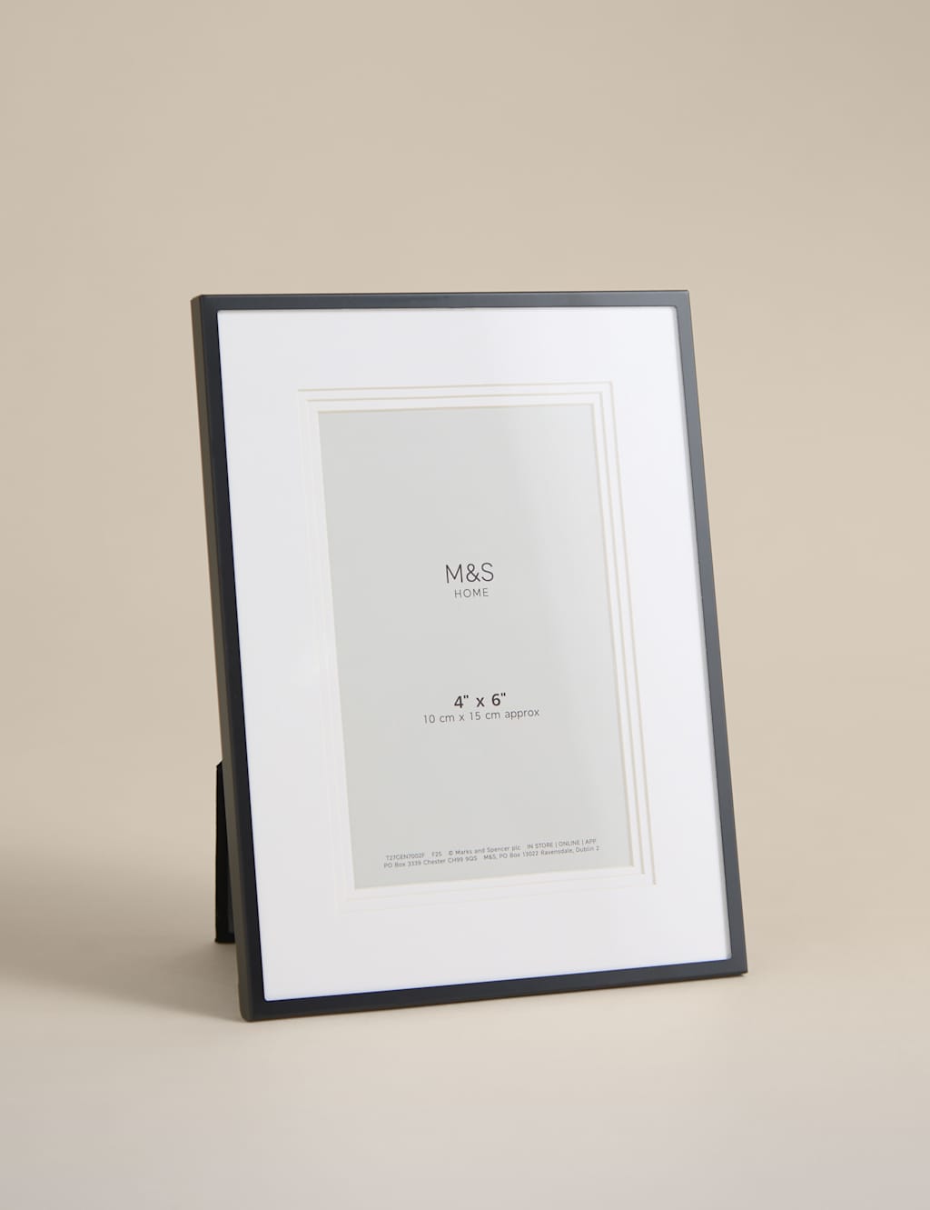 M&S Layered Mount Photo Frame 4x6 inch - Black