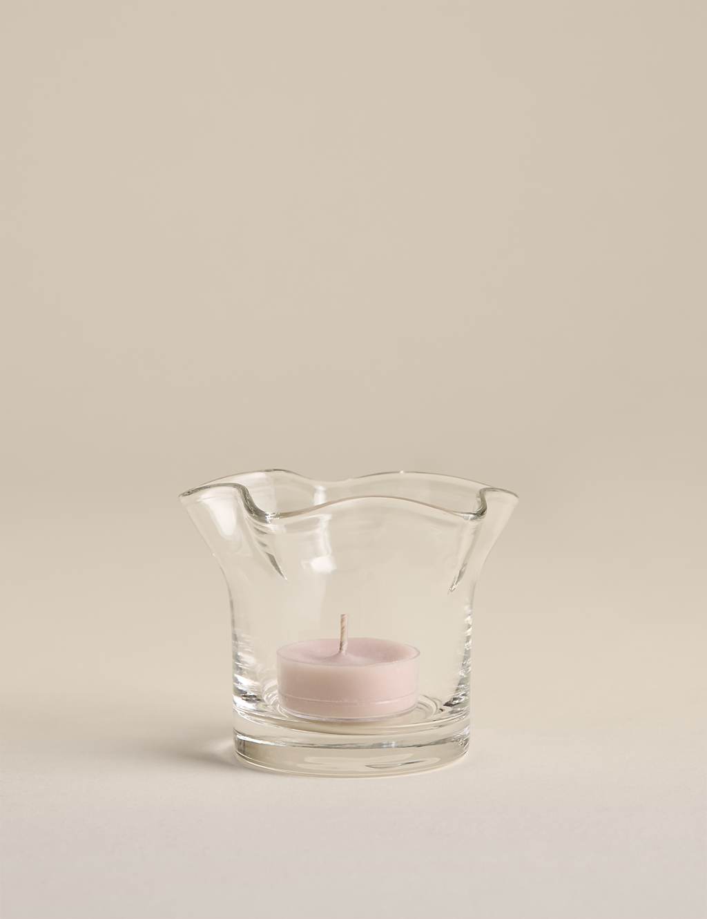 M&S Handkerchief Tealight Holder - Clear