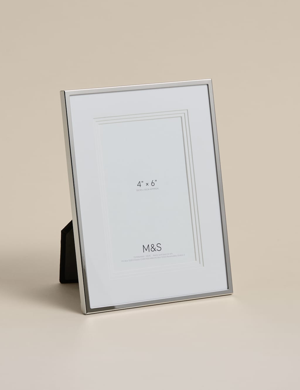 M&S Layered Mount Photo Frame 4x6 inch - Silver